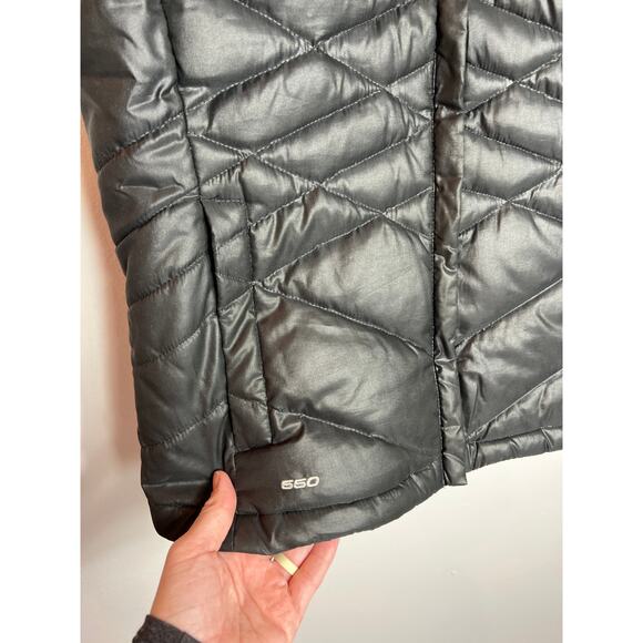 The North Face Puffer Vest Women's Medium 550 Goose Down Black Quilted - Picture 6 of 11
